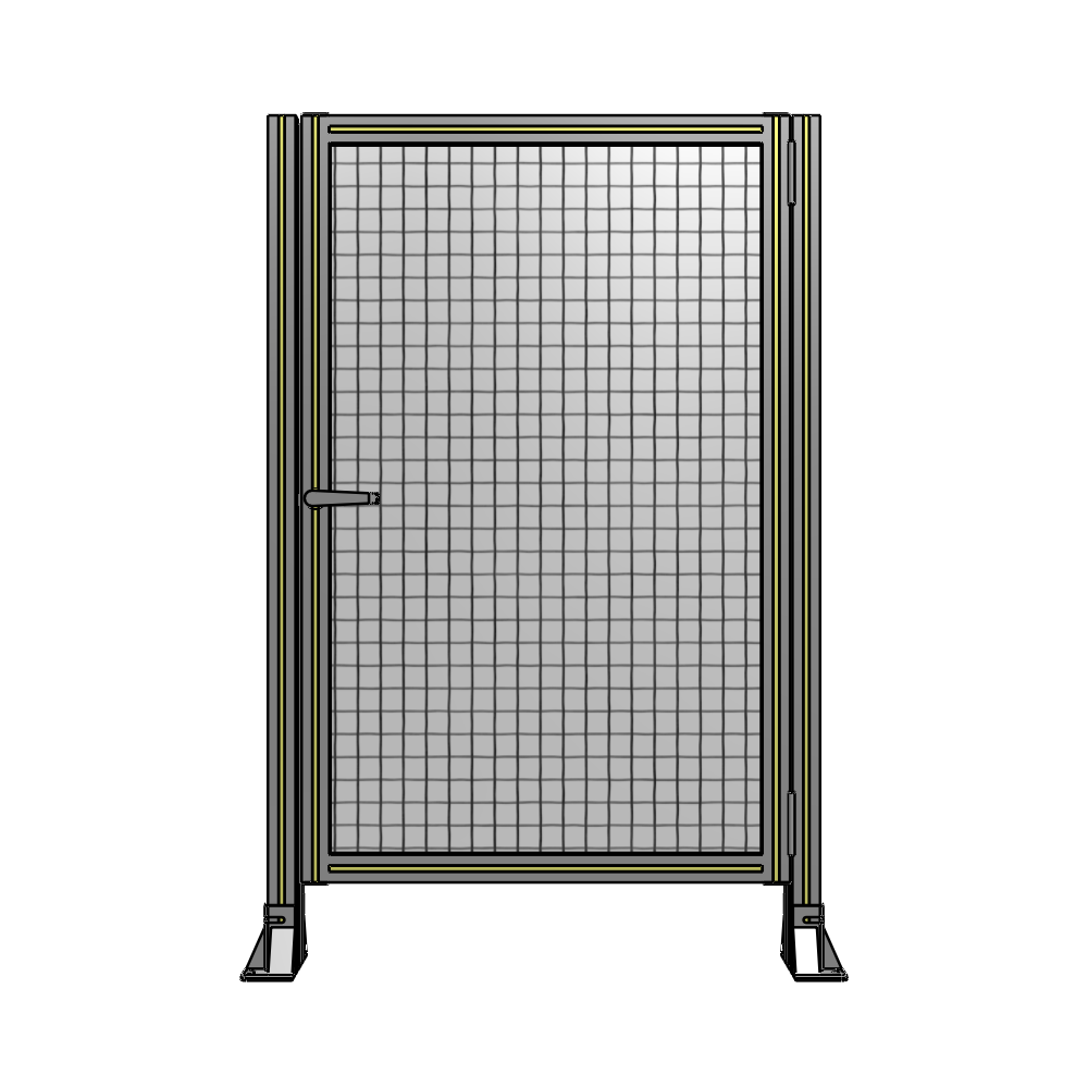 DOOR-ROBUST FRAME, HANDLE/INTERNAL EGRESS ON LEFT 1400MM X 900MM 1" MESH, AS A KIT