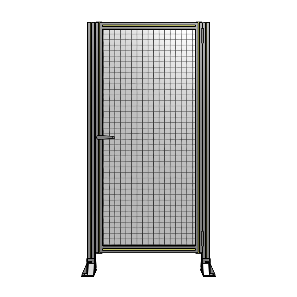 DOOR-ROBUST FRAME, HANDLE/INTERNAL EGRESS ON LEFT 1700MM X 820MM 1" MESH, AS A KIT
