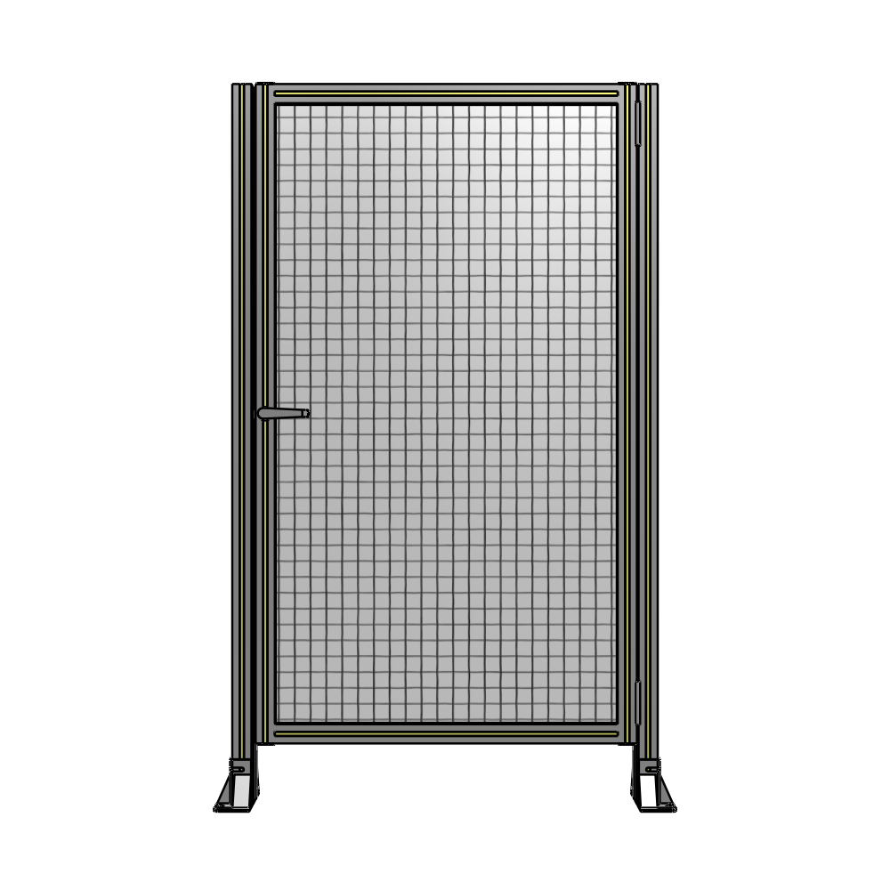 DOOR-ROBUST FRAME, HANDLE/INTERNAL EGRESS ON LEFT 1700MM X 1000MM 1" MESH, FULLY ASSEMBLED