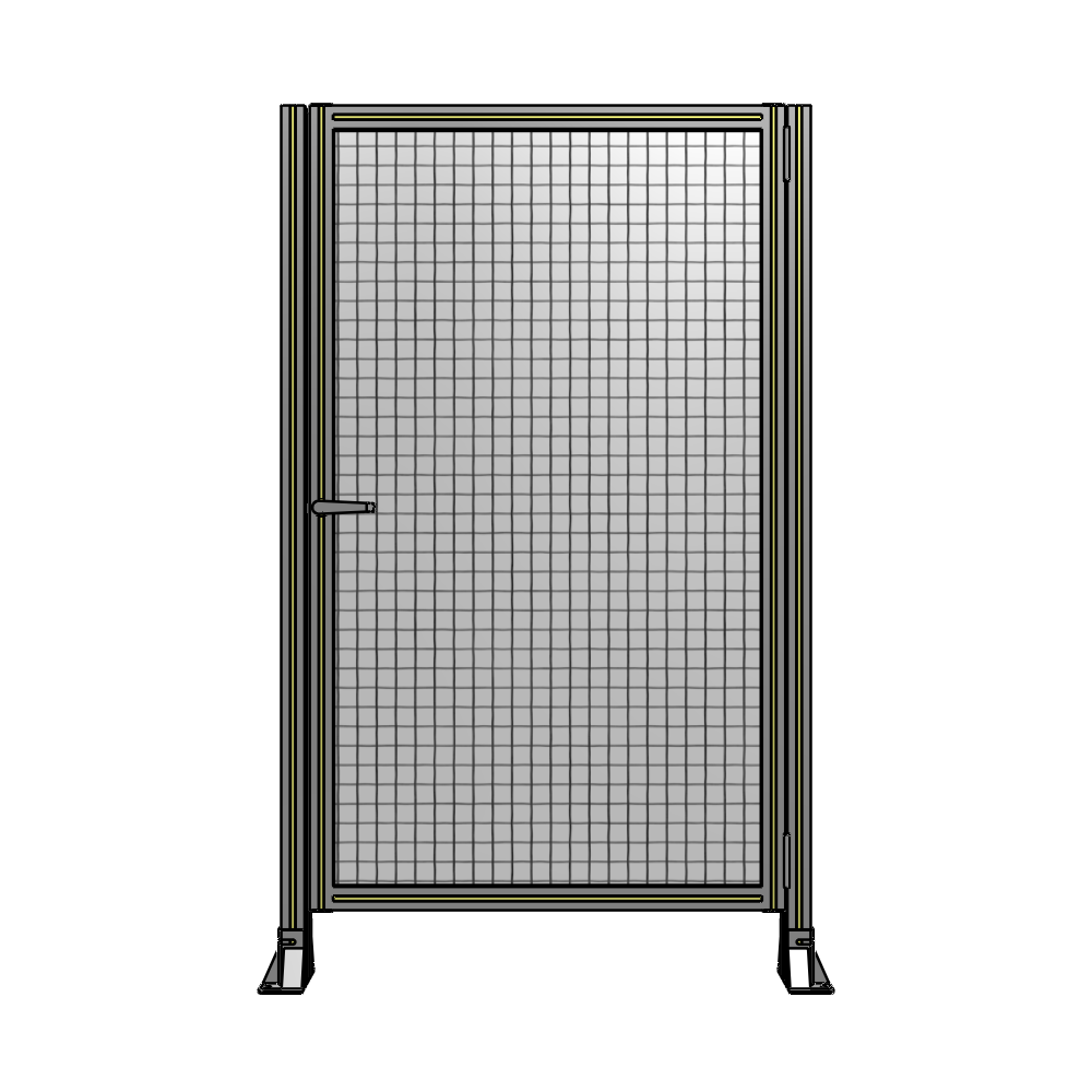 DOOR-ROBUST FRAME, HANDLE/INTERNAL EGRESS ON LEFT 1700MM X 1020MM 1" MESH, AS A KIT