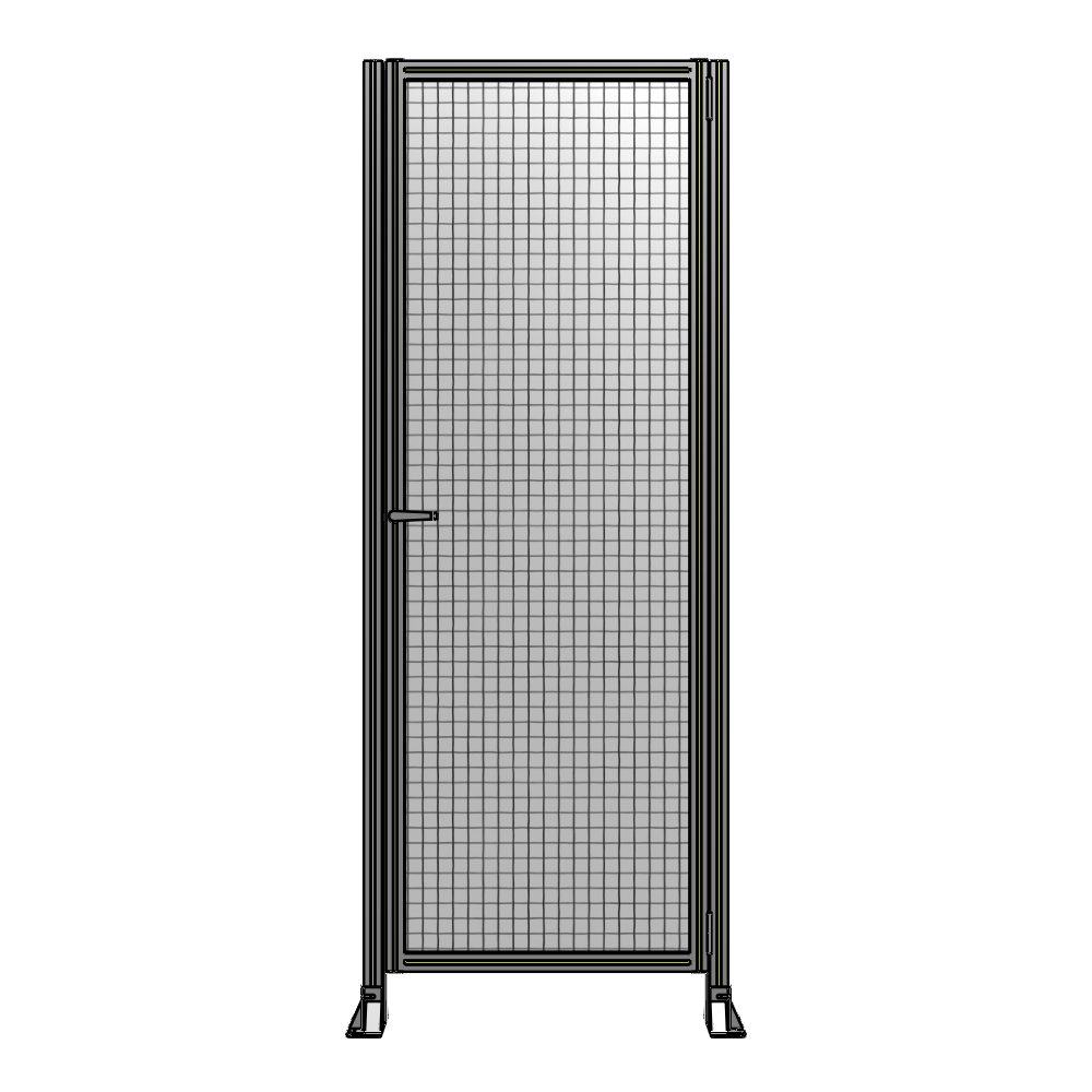 DOOR-ROBUST FRAME, HANDLE/INTERNAL EGRESS ON LEFT 2135MM X 900MM 1" MESH, AS A KIT