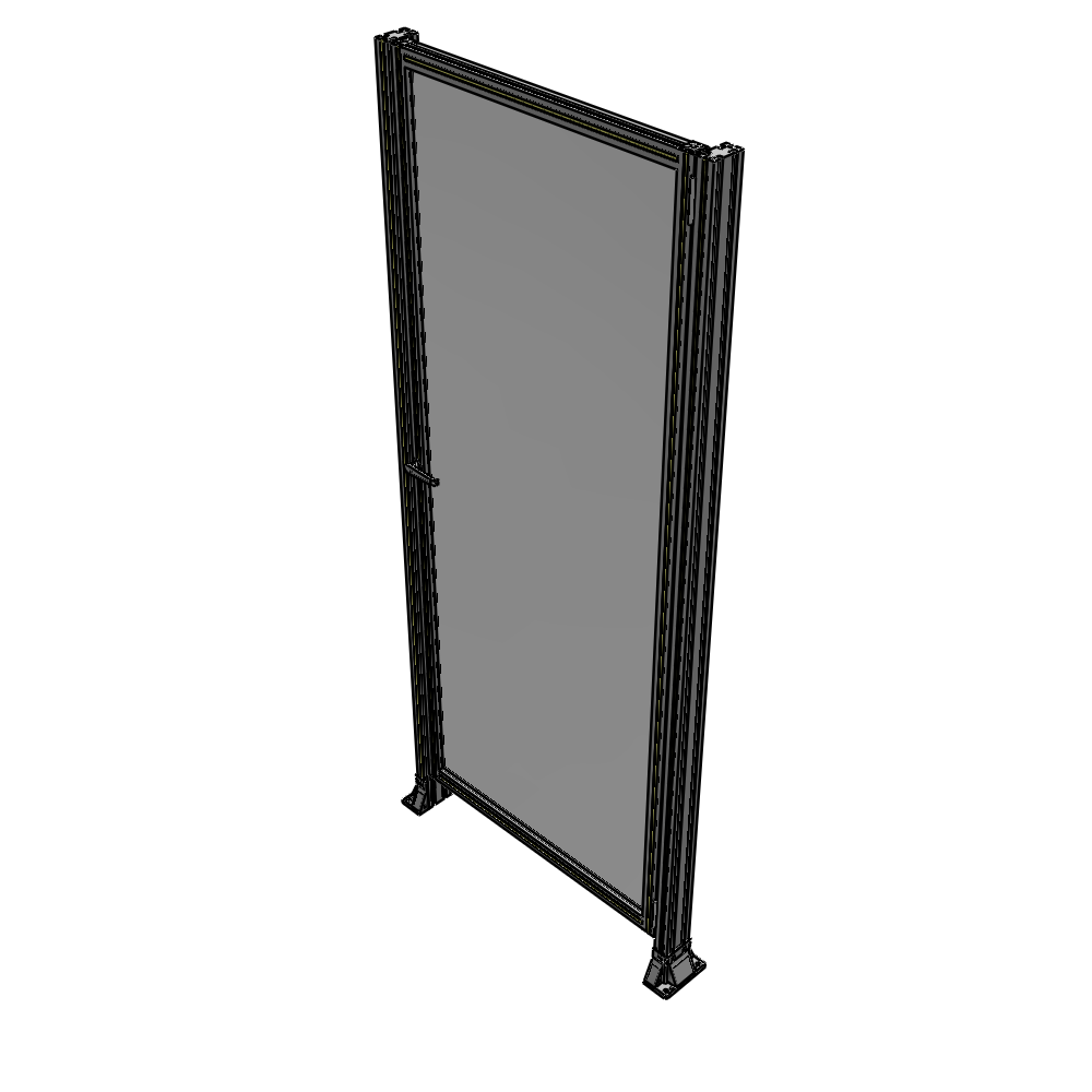 G6-2400-1020-0150-EYPTK DOOR-ROBUST FRAME, HANDLE/INTERNAL EGRESS ON LEFT 2135MM X 1020MM 1/4" POLYCARBONATE, AS A KIT