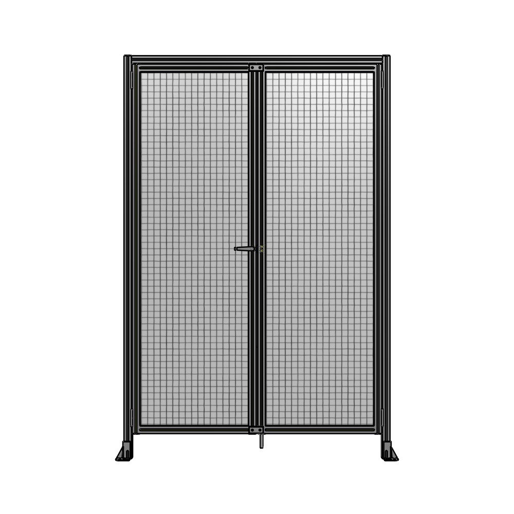 SINGLE PANEL, DOUBLE DOOR WITH HEADER-HANDLE ON LEFT 2400MM X 1600MM  1" MESH, AS A KIT