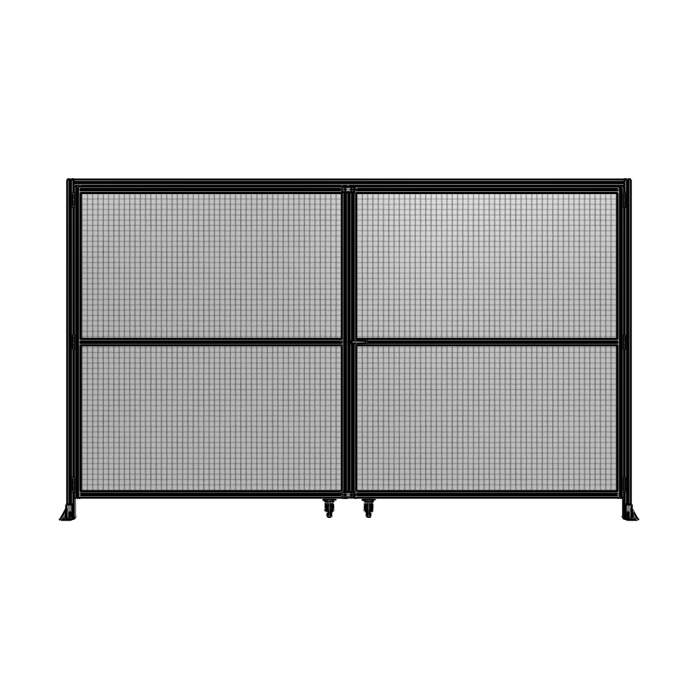 DOUBLE PANEL, DOUBLE DOOR-WITH HEADER-HANDLE ON RIGHT 2135MM X 4000MM  1" MESH, AS A KIT