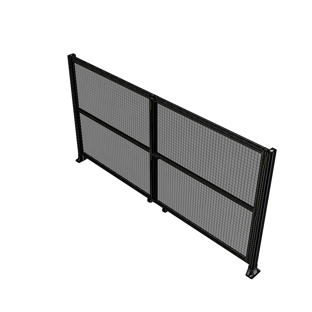 J8-1700-3200-0150-UYMTA DOUBLE PANEL, DOUBLE DOOR-FRAME W/O HEADER-HANDLE RIGHT 1700MM X 3200MM  1" MESH, ASSEMBLED