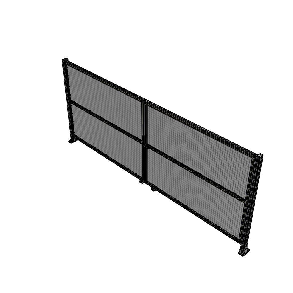 J8-1700-4000-0150-UYMTK DOUBLE PANEL, DOUBLE DOOR-FRAME W/O HEADER-HANDLE RIGHT 1700MM X 4000MM  1" MESH, AS A KIT