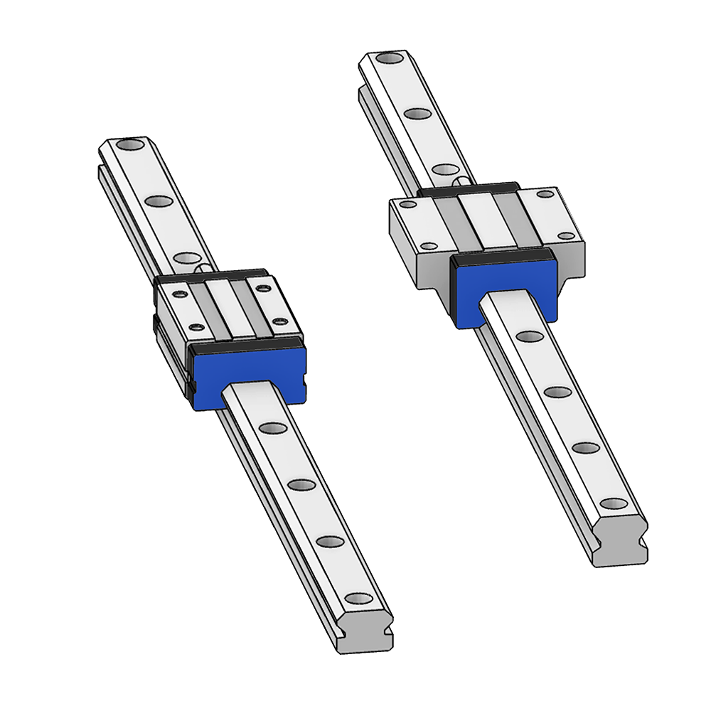 LOW PROFILE RAILS &amp; BEARINGS TPS