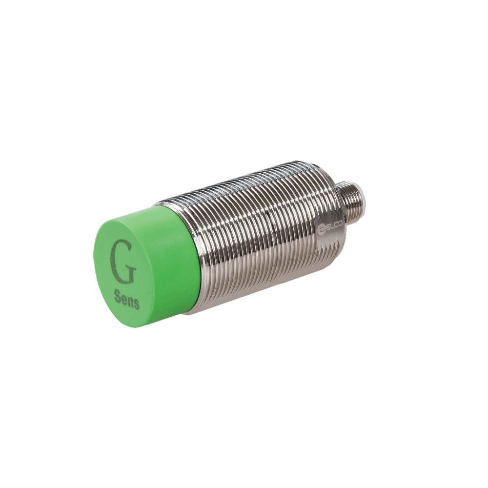 ELCO THREADED CYLINDRICAL INDUCTIVE SENSOR M30, SWITCHING DISTANCE 22 MM, NON-FLUSH, IP68, -30 TO 85 DEG C, 2-WIRE AC/DC, M12 CONNECTOR