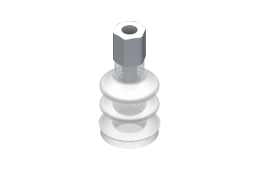 GIMATIC VACUUM CUP VG.LB16 SUCTION CUP, FDA-COMPLIANT SILICONE, 50 SHORE, M5 F, 0.31 IN. HEX W/ SILICONE FOAM RING