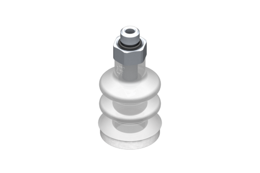 GIMATIC VACUUM CUP VG.LB16 SUCTION CUP, FDA-COMPLIANT SILICONE, 50 SHORE, M5 M, 0.31 IN. HEX W/ FDA-COMPLIANT SILICONE FOAM RING