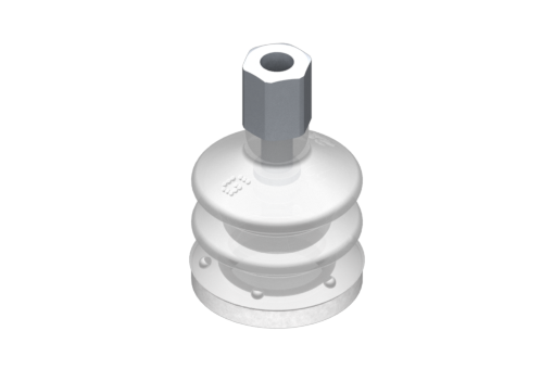 GIMATIC VACUUM CUP VG.LB22 SUCTION CUP, FDA-COMPLIANT SILICONE, 50 SHORE, M5 F, 0.31 IN. HEX W/ FDA-COMPLIANT SILICONE FOAM RING