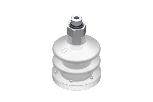 GIMATIC VACUUM CUP VG.LB22 SUCTION CUP, FDA-COMPLIANT SILICONE, 50 SHORE, M5 M, 0.31 IN. HEX W/ FDA-COMPLIANT SILICONE FOAM RING