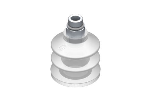 GIMATIC VACUUM CUP VG.LB33 SUCTION CUP, FDA-COMPLIANT SILICONE, 50 SHORE, G1/8"? M, 0.47 IN. HEX W/ FDA-COMPLIANT SILICONE FOAM RING