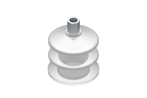 GIMATIC VACUUM CUP VG.LB53 SUCTION CUP, FDA-COMPLIANT SILICONE, 50 SHORE, G1/8" F, 0.47 IN. HEX W/ FDA-COMPLIANT SILICONE FOAM RING