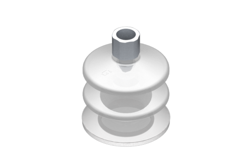 GIMATIC VACUUM CUP VG.LB53 SUCTION CUP, FDA-COMPLIANT SILICONE, 50 SHORE, G1/8" M, 0.63 IN. HEX W/ FDA-COMPLIANT SILICONE FOAM RING