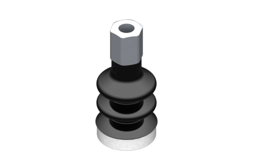 GIMATIC VACUUM CUP SUCTION CUP VG.LB16 NBR 50 SHORE, M5 F, HEX 8MM W/ SILICONE RING