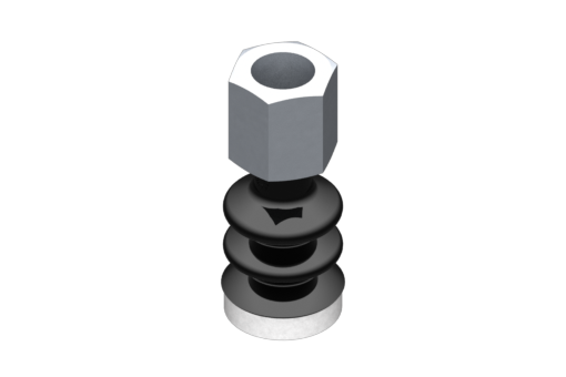 GIMATIC VACUUM CUP SUCTION CUP VG.LB16 NBR 50 SHORE, G1/8"” F, HEX 13MM W/ SILICONE RING