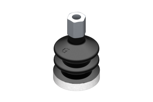 GIMATIC VACUUM CUP SUCTION CUP VG.LB22 NBR 50 SHORE, M5 F, HEX 8MM W/ SILICONE RING
