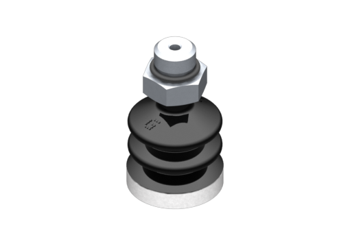GIMATIC VACUUM CUP "SUCTION CUP VG.LB22 NBR 50 SHORE, G1/8" M, HEX 13MM CON ANELLO IN SILICONE ESPANSO"