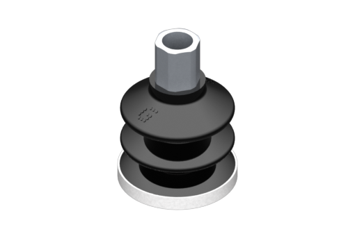 GIMATIC VACUUM CUP SUCTION CUP VG.LB33 NBR 50 SHORE, G1/8"” F, HEX 12MM W/ SILICONE RING
