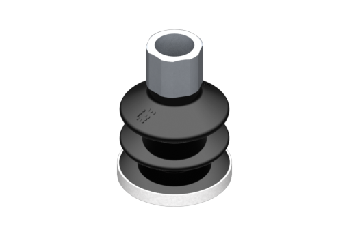 GIMATIC VACUUM CUP SUCTION CUP VG.LB33 NBR 50 SHORE, G1/4” F, HEX 16MM W/ SILICONE RING