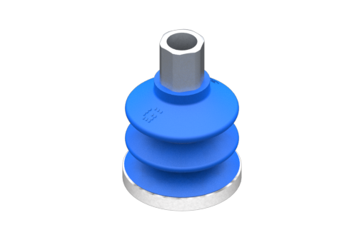 GIMATIC VACUUM CUP SUCTION CUP VG.LB33 HNBR 60 SHORE, G1/8"” F, HEX 12MM W/ SILICONE RING