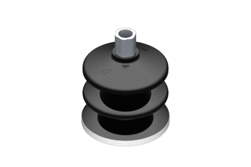 GIMATIC VACUUM CUP SUCTION CUP VG.LB53 NBR 50 SHORE, G1/8"” F, HEX 12MM W/ SILICONE RING
