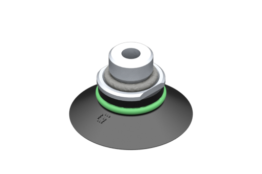 GIMATIC VACUUM CUP VG.CF27 SUCTION CUP, NBR, 60 SHORE, G1/8" M/M5 F W/ 0.6MM CALIBRATED HOLE