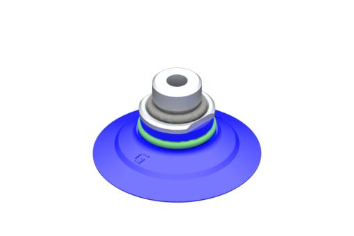 GIMATIC VACUUM CUP VG.CF33 SUCTION CUP, HNBR, 60 SHORE, G1/8" M/M5 F W/ 0.6MM CALIBRATED HOLE