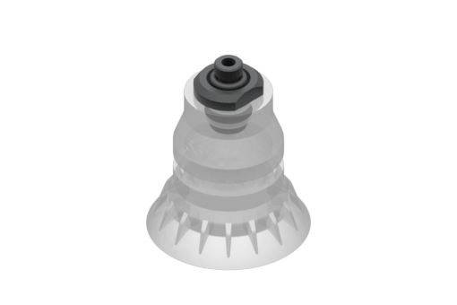GIMATIC VACUUM CUP BPG.55 SUCTION CUP, FDA-COMPLIANT SILICONE, 40 SHORE, G1/8" M, 1.5 BELLOWS