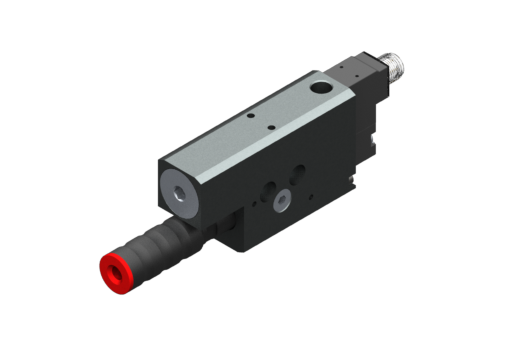 GIMATIC VACUUM PUMP EJ-BSV-MEDIUM-HV-2 W/ HOLDER SILENCER &amp; ON/OFF SV NO, 24VDC, 1.2W, M8 3 POLI, IP54, G3/8' VAC PORT