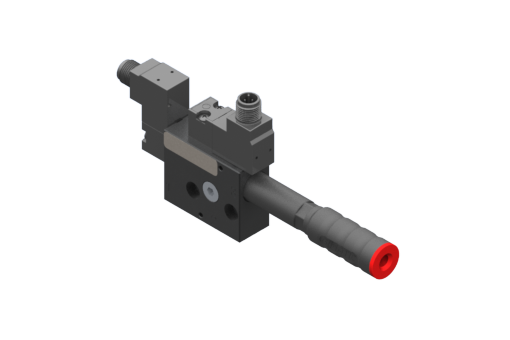 GIMATIC VACUUM VACUUM PUMP EJ-BSVLG-MEDIUM-HF-3-ISO WITH INTEGRATED HOLDER AND SILENCER, VACUUM AND BLOWOFF NC SOLENOID VALVE 3/2 X2, 24VDC, 2.5W, M12 5-PIN, IP54, G1/4'' VACUUM PORT