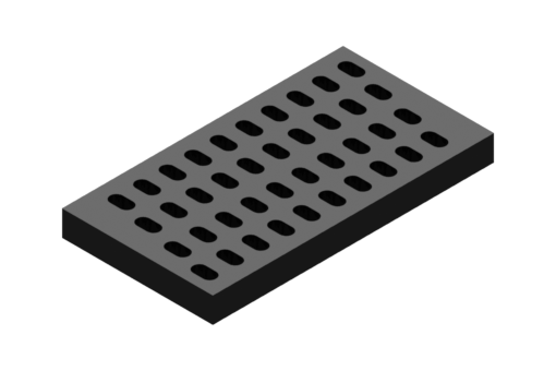 GIMATIC VACUUM SPARE EPDM FOAM, 4.72X7.87 IN., THICKNESS 0.79 IN., FINE