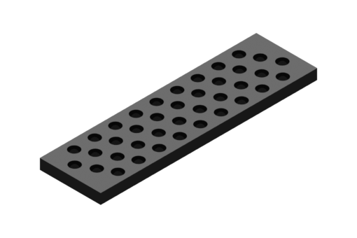 GIMATIC VACUUM SPARE EPDM FOAM, 4.72X15.75 IN., THICKNESS 0.79 IN., MEDIUM PITCH