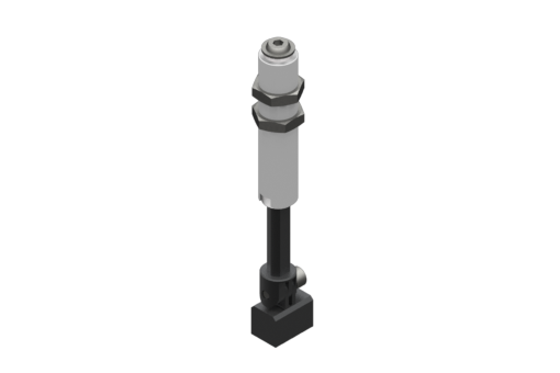 GIMATIC VACUUM NON-ROTATIVE SUSPENSION W/ ANGULAR COUPLING AND M16X1 THREADED BODY, STROKE 35MM, G1/8", W/ 2 NUTS