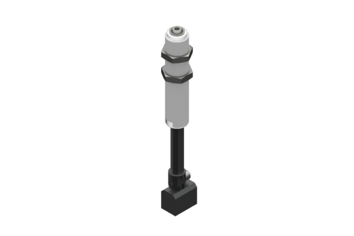 GIMATIC VACUUM NON-ROTATIVE SUSPENSION W/ ANGULAR COUPLING AND M20X1.5 THREADED BODY, STROKE 50MM, G1/4", W/ 2 NUTS