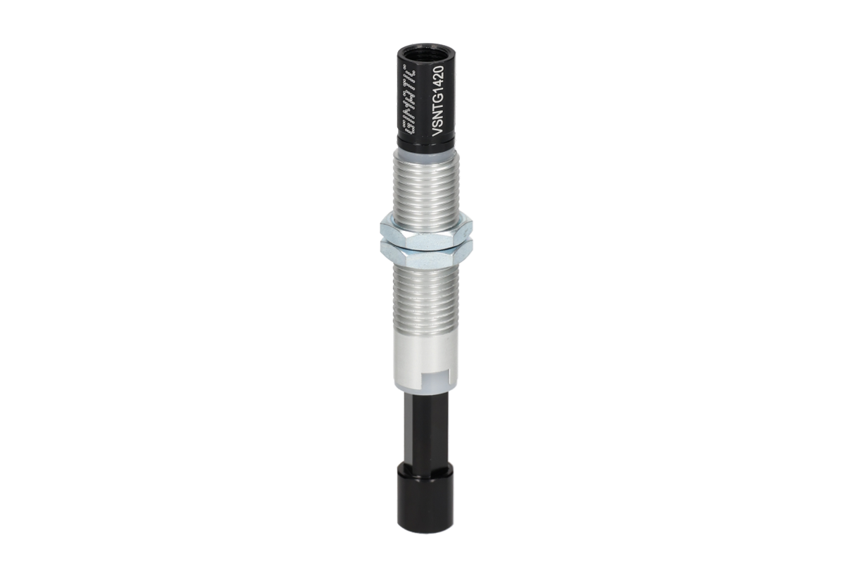GIMATIC VACUUM NON-ROTATIVE SUSPENSION W/ M14X1.5 THREADED BODY, STROKE 20MM, G1/8", W/ 2 NUTS