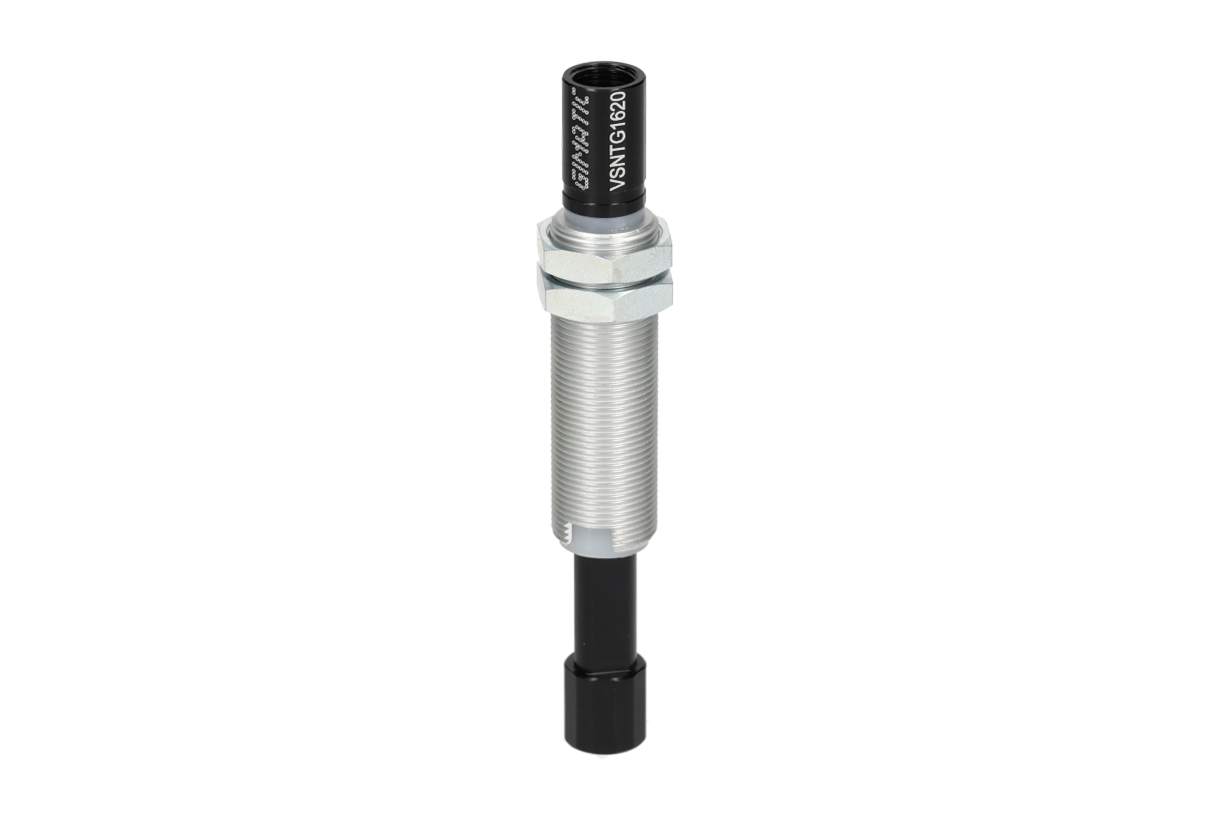 GIMATIC VACUUM NON-ROTATIVE SUSPENSION W/ M16X1 THREADED BODY, STROKE 20MM, G1/8", W/ 2 NUTS