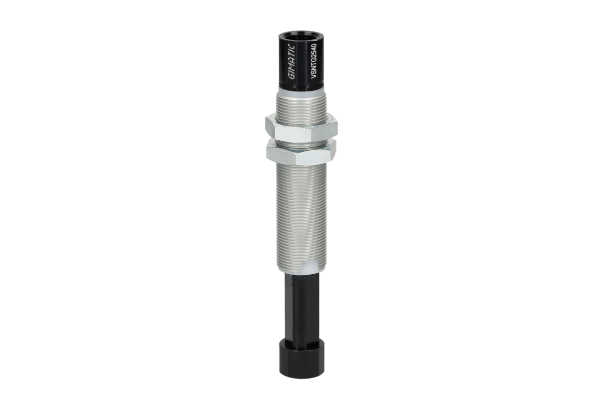 GIMATIC VACUUM NON-ROTATIVE SUSPENSION W/ M25X1.5 THREADED BODY, STROKE 80MM, G3/8", W/ 2 NUTS