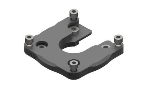 GIMATIC TOOL CHANGER FIXING FLANGE EQC20-A FOR ROBOTS W/ ISO 9409-1-63-4-M6 INTERFACE. SCREWS, SLEEVES AND W/ CENTERING PINS.