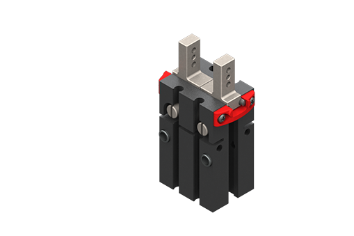 GIMATIC PNEUMATIC GRIPPER - PARALLEL, SELF-CENTERING, NORMALLY OPEN, 4/8 BAR, M5/G1/8", W/ SLEEVES, 664N CLOSING, 1698N OPENING, 13MM JAW STROKE