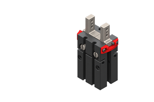 GIMATIC PNEUMATIC GRIPPER - PARALLEL, SELF-CENTERING, NORMALLY CLOSED, 4/8 BAR, M3/M5, W/ SLEEVES, 616N CLOSING, 318N OPENING, 8MM JAW STROKE