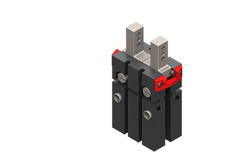 GIMATIC PNEUMATIC GRIPPER - PARALLEL, SELF-CENTERING, 1.5/8 BAR, M5/G1/8", W/ SLEEVES, 730N CLOSING, 810N OPENING, 10MM JAW STROKE