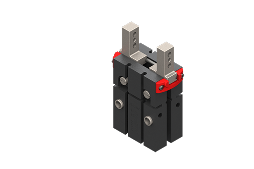 GIMATIC PNEUMATIC GRIPPER - PARALLEL, SELF-CENTERING, 2.5/8 BAR, M5, 600N CLOSING, 700N OPENING, 6MM JAW STROKE