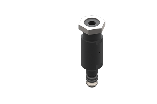 GIMATIC GRIPPER EXPANSION MICRO GRIPPER, SILICONE, SIZE 6MM, M5, THREADED SHANK M10X1, 4.5/8 BAR, W/ NUT