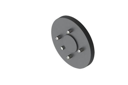 GIMATIC GRIPPER FLANGE W/ SCREWS-MOUNTING MECHATRONICS GRIPPERS ONTO A ROBOT W/ ISO 9409-1-50-4-M6 INTERFACE (ROBOT SIDE)