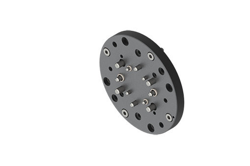 GIMATIC GRIPPER FLANGE W/ SCREWS-MOUNTING MECHATRONICS GRIPPERS ONTO A ROBOT W/ ISO 9409-1-50-4-M6 INTERFACE (GRIPPER SIDE)