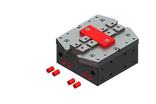 GIMATIC PNEUMATIC GRIPPER - PARALLEL, SELF-CENTERING, NORMALLY CLOSED, 4/8 BAR, M5, 60N CLOSING, 40N OPENING, 4MM JAW STROKE