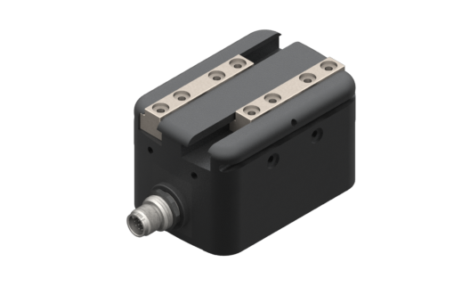 GIMATIC GRIPPER SELF-CENTERING ELECTRIC PARALLEL SERVO GRIPPER,24VDC,8 W,M12 12-PIN,DIRECT MOTOR CONTROL WITH HALL SENSORS AND ABZ INCREMENTAL ENCODER,PEAK 1.5A,TOTAL STROKE 1.97 IN.,IP40,WITH BUSHINGS,NO DRIVE