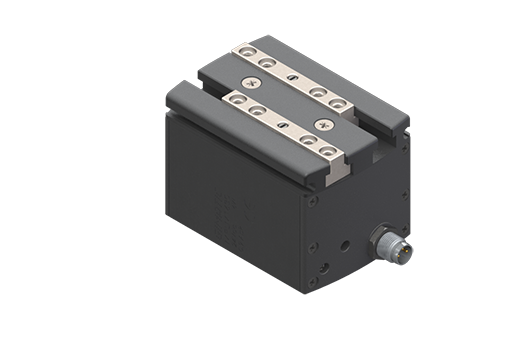 GIMATIC ELECTRIC, SELF-CENTERING PARALLEL GRIPPER, 24VDC, 6W, PNP, M8 3-PIN, 0.9A, SERVO DC MOTOR CONTROL, 0.51HZ AT 30 DEG C, IP54, W/ BUSH